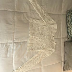 A.L.C. Lace long sleeved top!